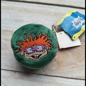 Vintage 1999 Viacom Rugrats Chuckie Finster Plush Keychain Coin Purse Wallet